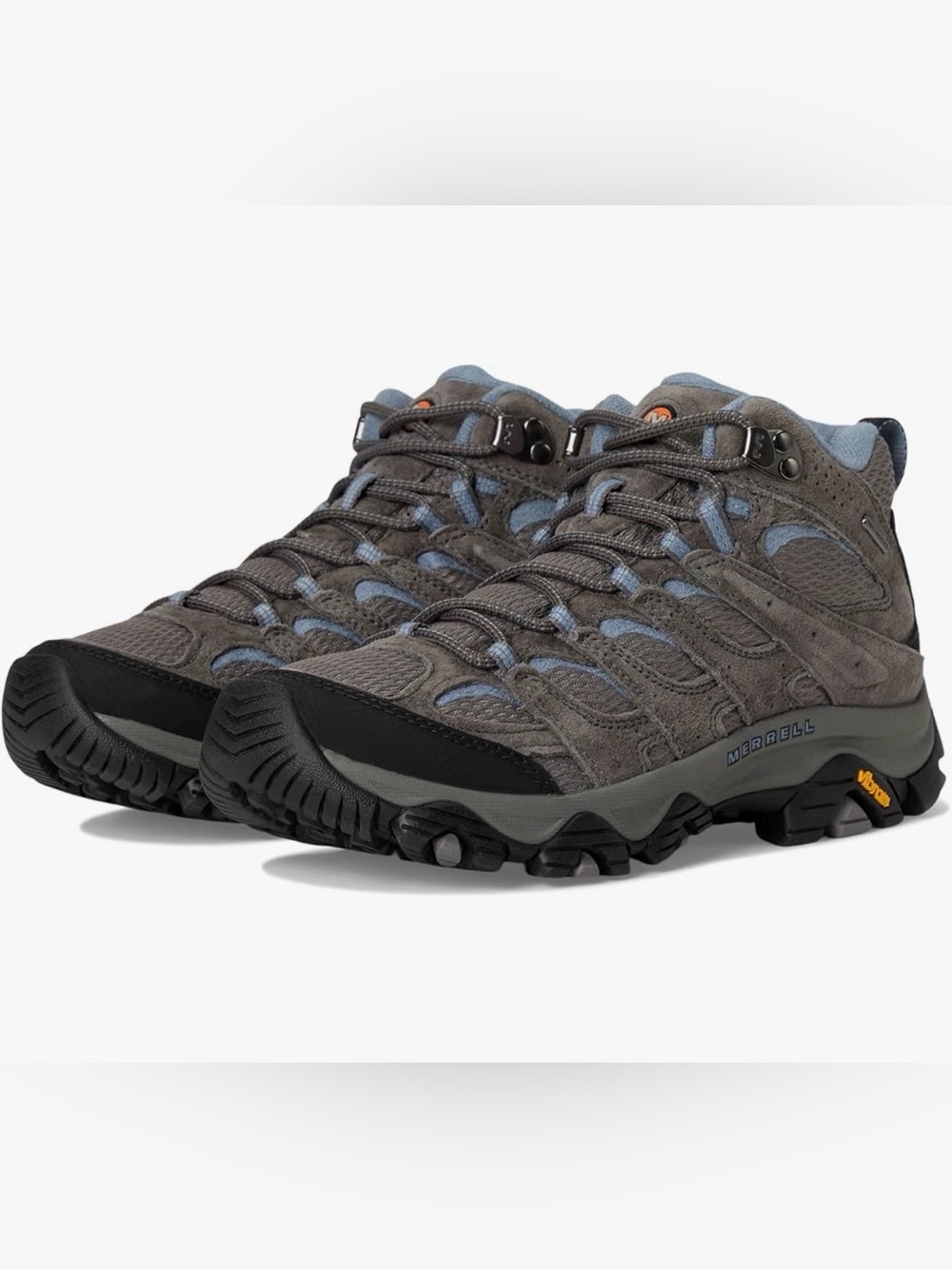 Merrell Women's Gray and Blue Waterproof Hiking Boots